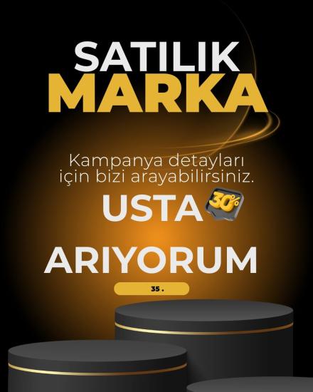 35. Sınıfta bulunan  markamız satılıktır.